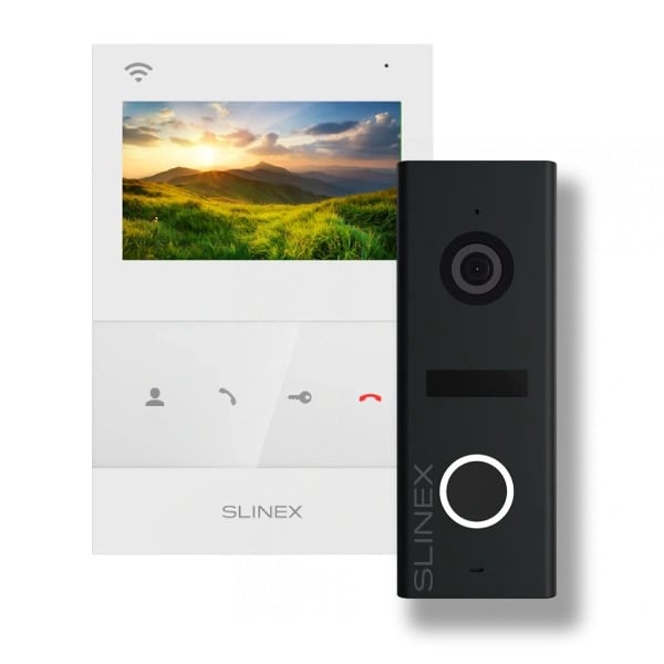 Комплект видеодомофона Slinex SQ-04N Cloud и ML-17HD c функцией переадресации вызова на смартфон Black/White