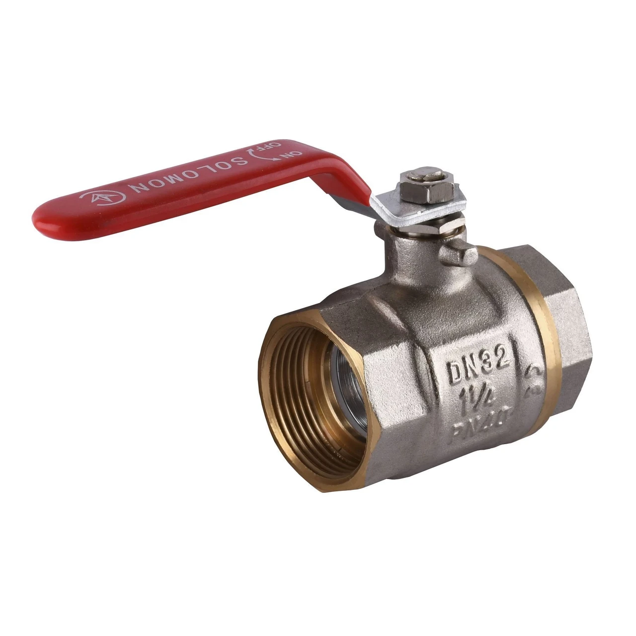 Кран шаровой прямой Solomon 1 1/4" ВВ КР PN40 В1001 (1200000313) - фото 1