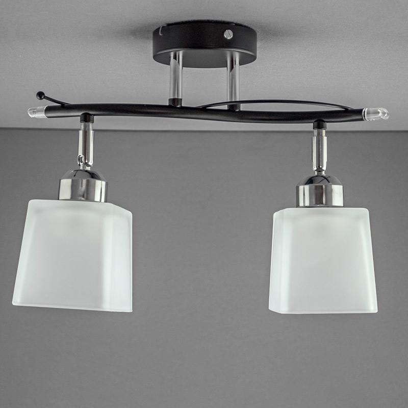 Люстра потолочная Light House NM-14811/2 CR BK WT на две лампы Черный