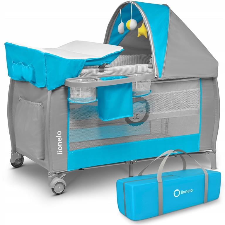 Кроватка-манеж Lionelo SVEN SKY BLUE