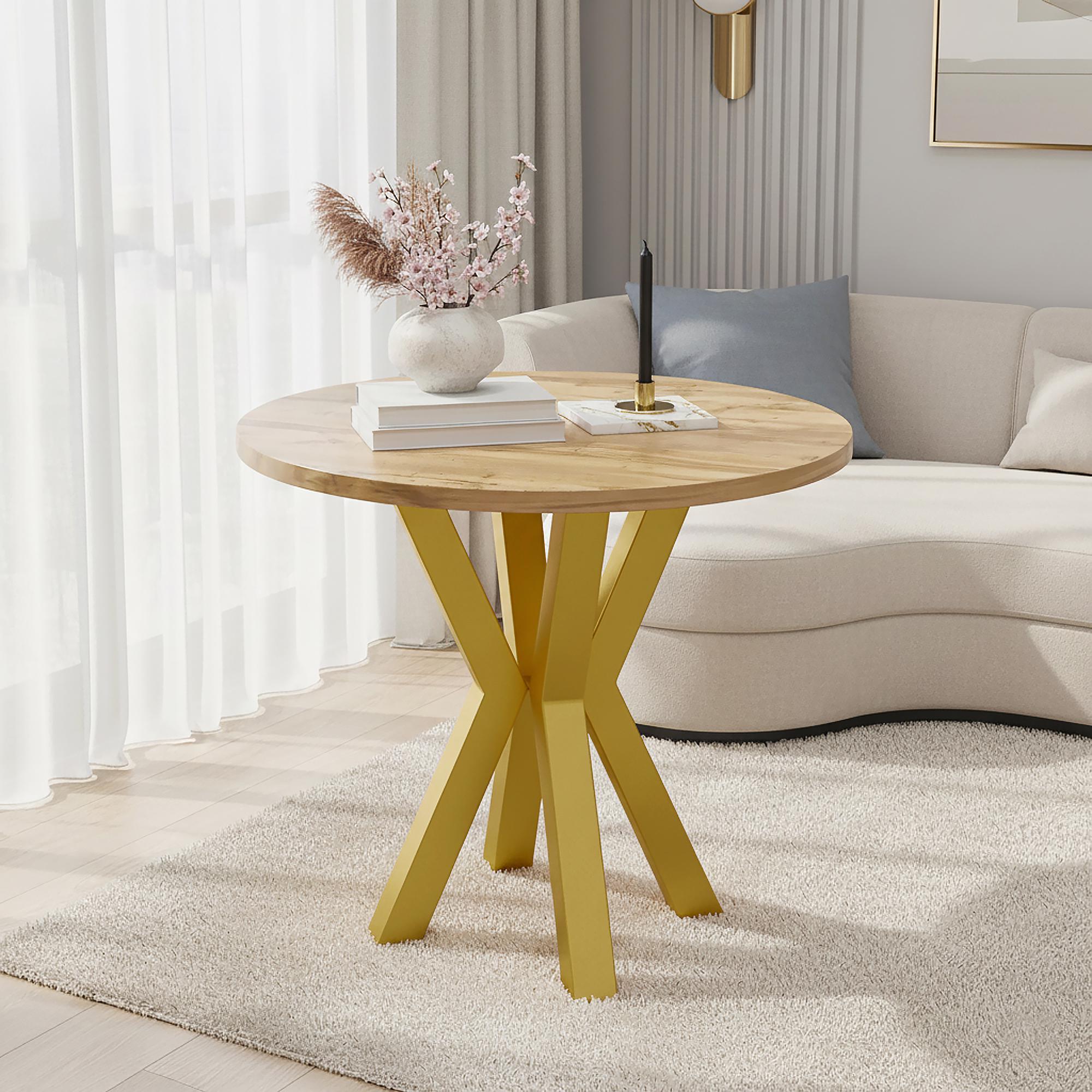 Комплект ножек для журнального стола из металла Scandi 450 мм 4 шт. Золотой (1114) - фото 2