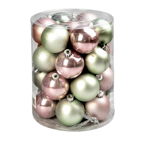 Шарики новогодние Stenson 9611 6 см 26 шт. (12909822)