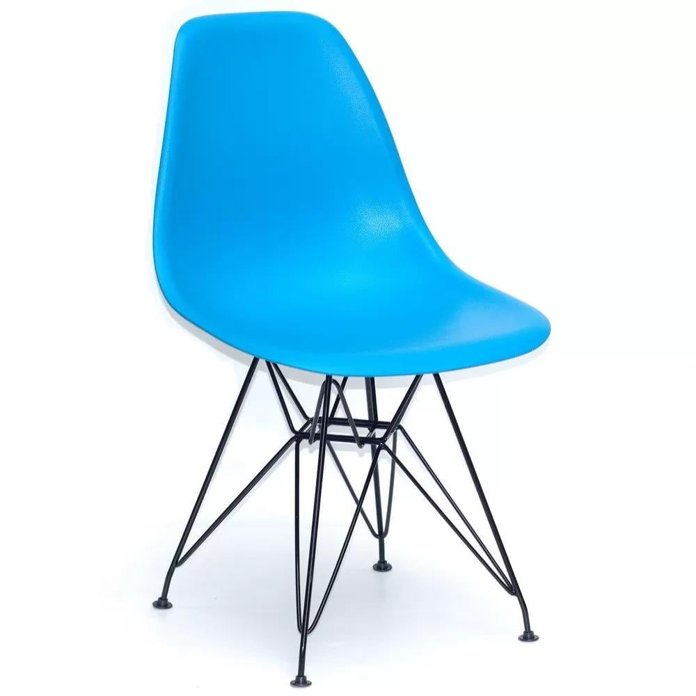 Стул EAMES METAL 51 Black ML Голубой (114033) - фото 1