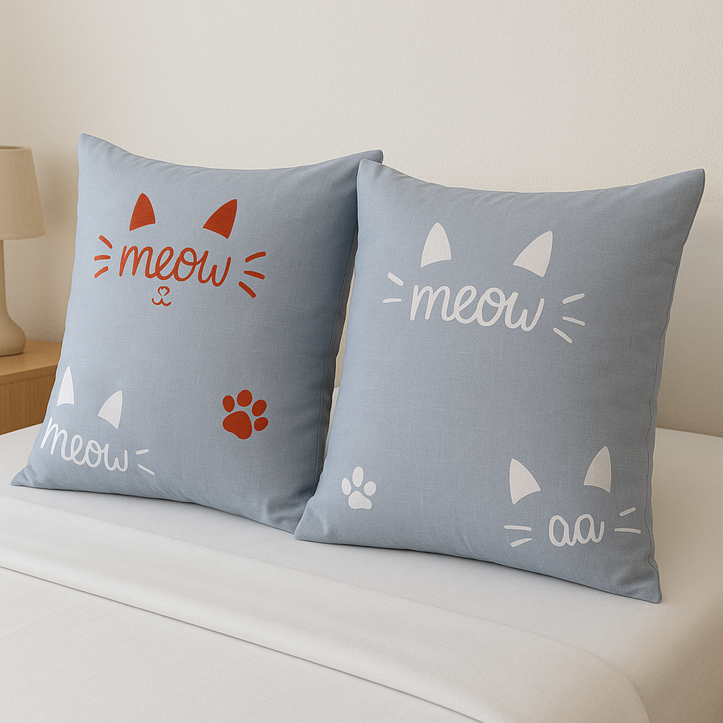 Наволочки Meow з бязі 70х70 см 2 шт. (G-m1204/x70)
