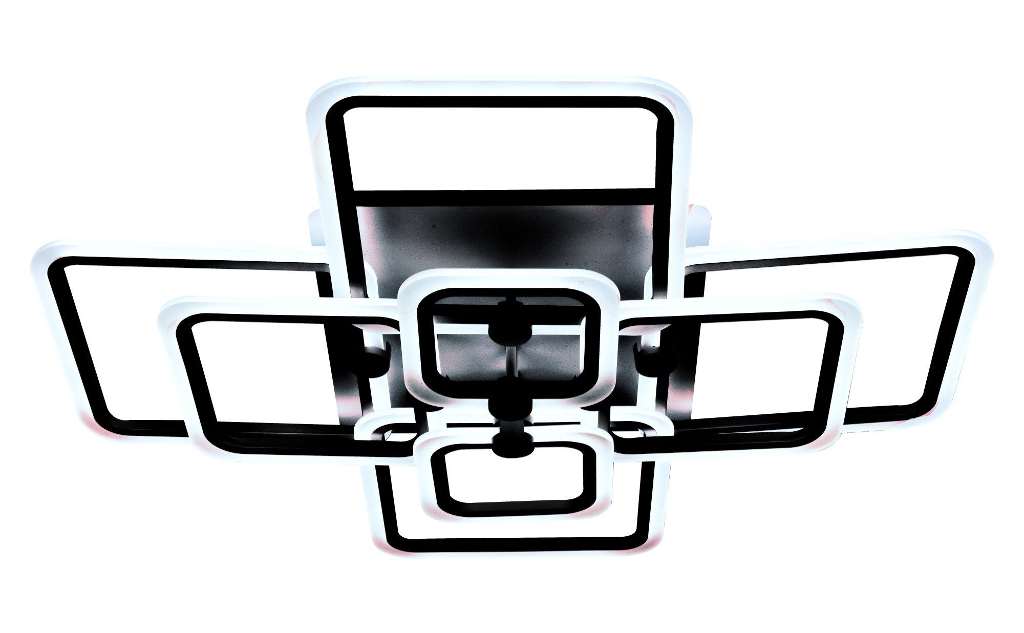 Люстра світлодіодна акрилова Valeso V X6116-8 BK (000040007)