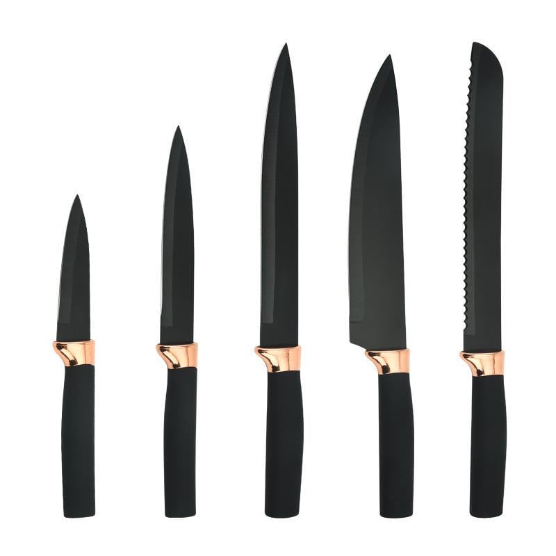 Набор кухонных ножей на подставке Knife Set из нержавеющей стали 7 пр. (5-18-G9759)