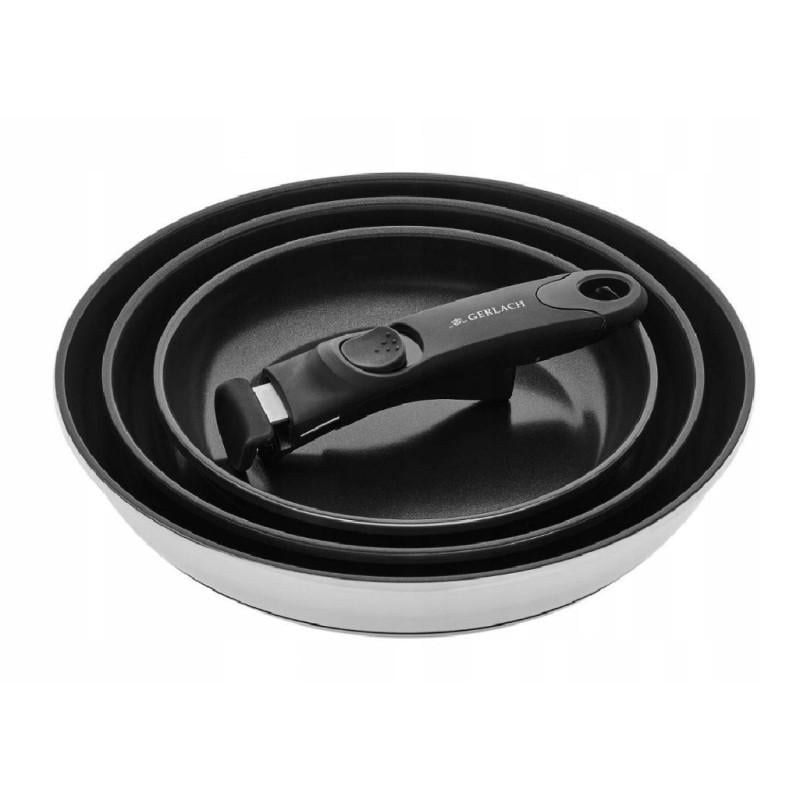 Набір сковорідок Gerlach Smart Steel 3 пр. (2015284763) Набір сковорідок Gerlach Smart Steel 3 пр. (2015284763)