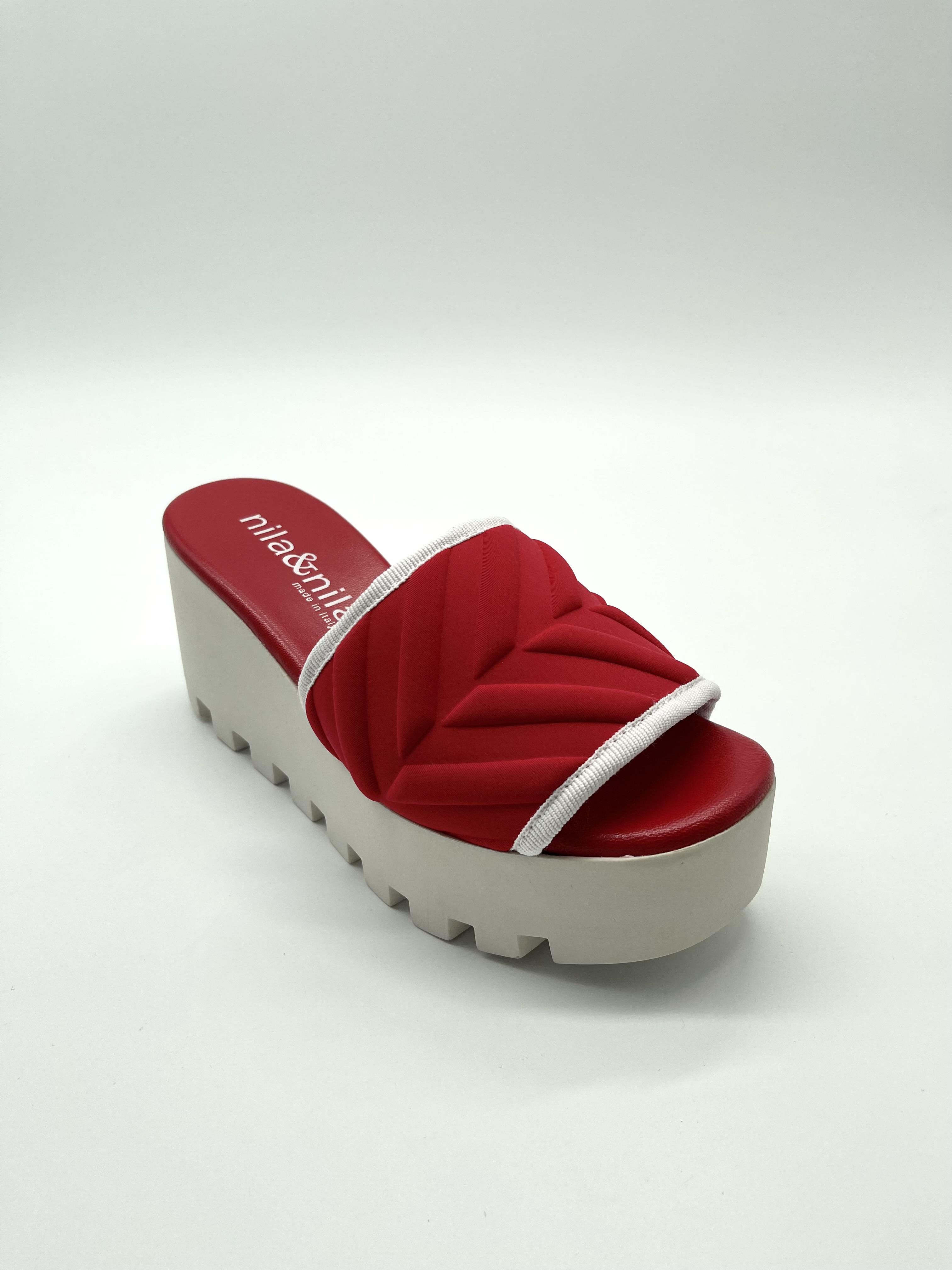 Шлепанцы женские NilaNila 42180 р. 37 Красный