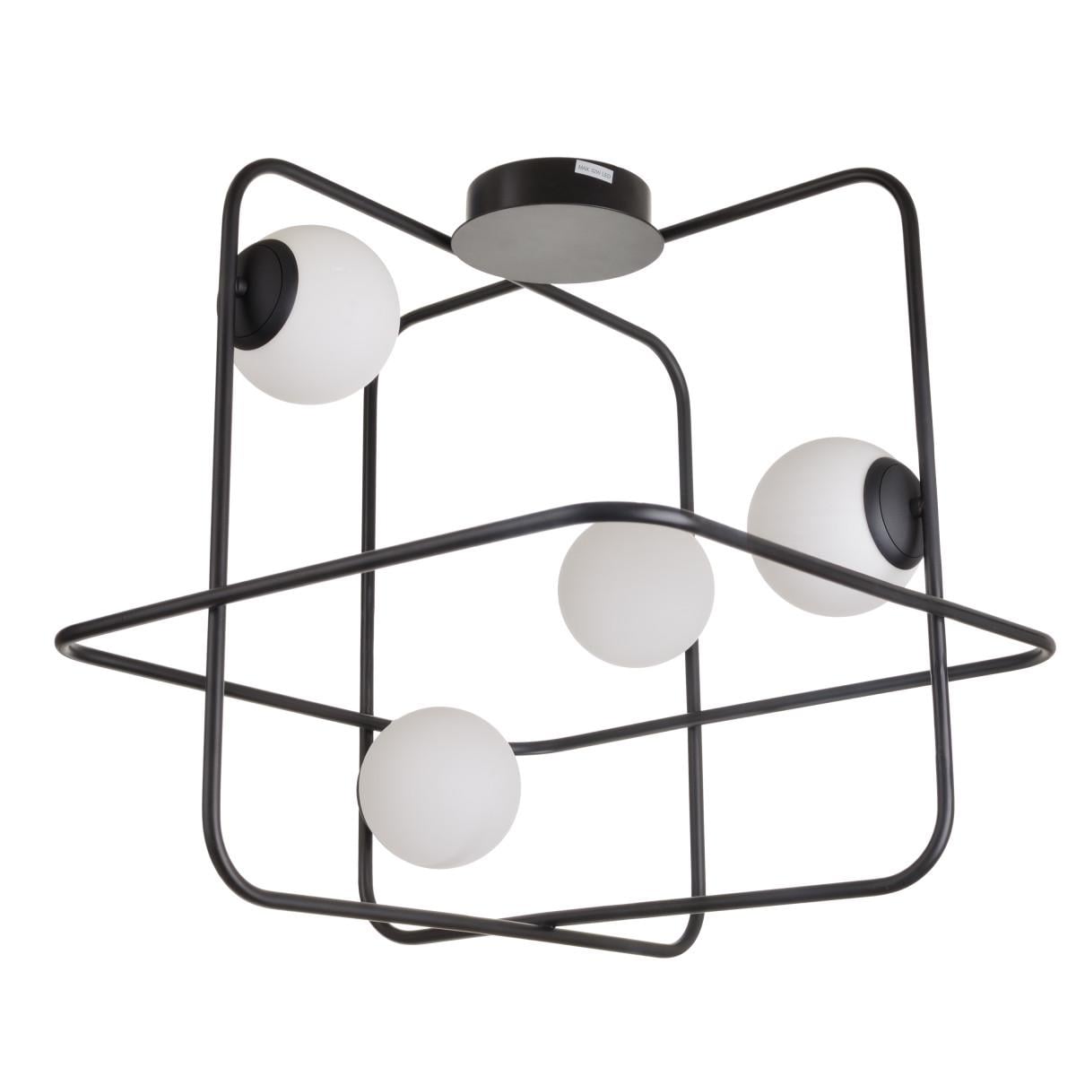 Люстра светодиодная лофт Brille BL-835С/32 W WW BK молекула