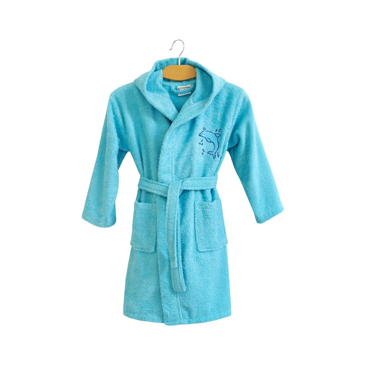 Халат детский Lotus Dolphin 3-4 года Бирюзовый (svt-2000022276474)