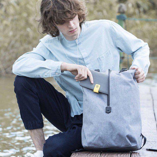 Рюкзак RunMi 90 Outdoor Leisure Shoulder Bag Gray (30948) - фото 4