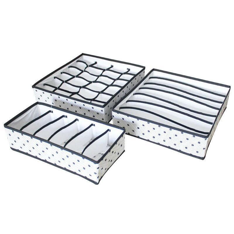 Набір органайзерів Supretto для білизни 3 шт Білий - фото 2 Набір органайзерів Supretto для білизни 3 шт Білий - фото 2