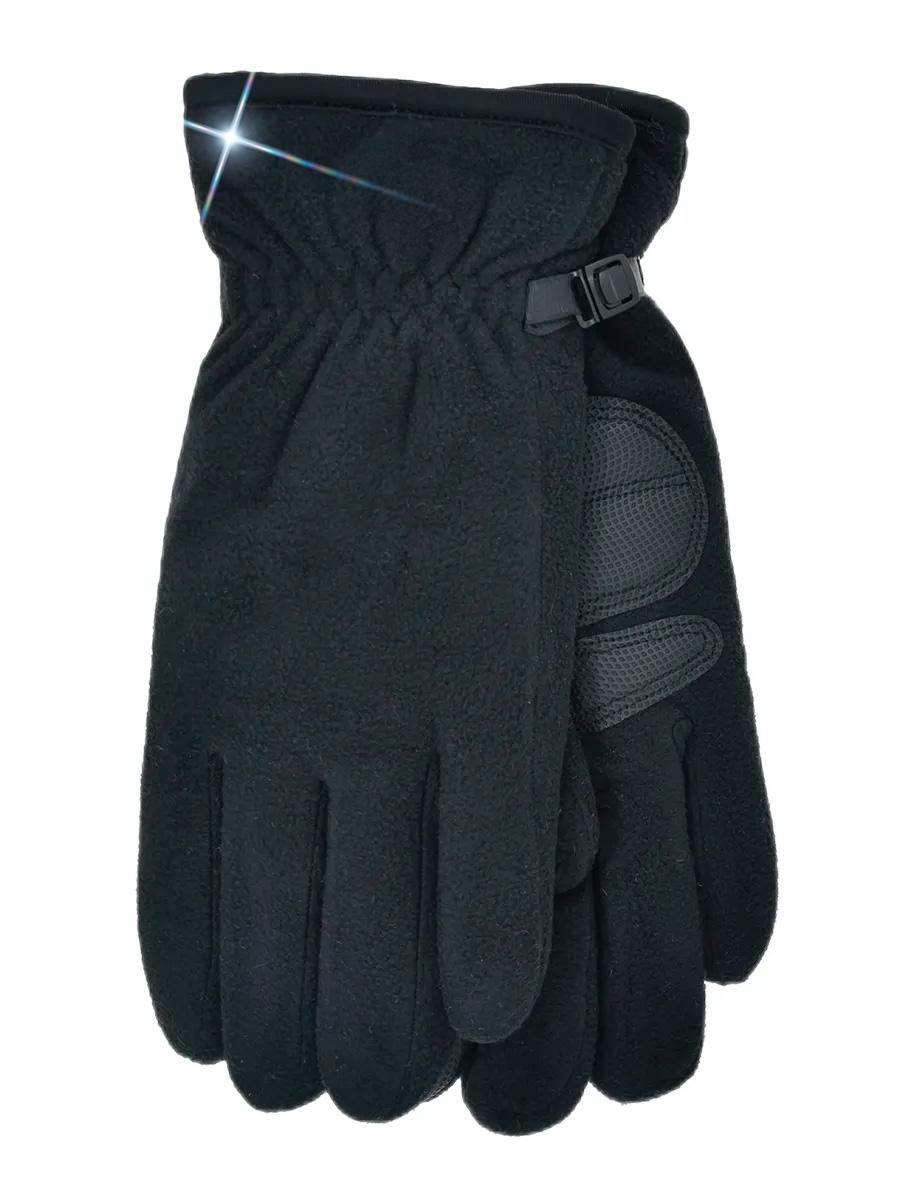 Перчатки зимние мужские BRS спортивные флисовые с тачскрином для сенсорных телефонов M Black (547396833)