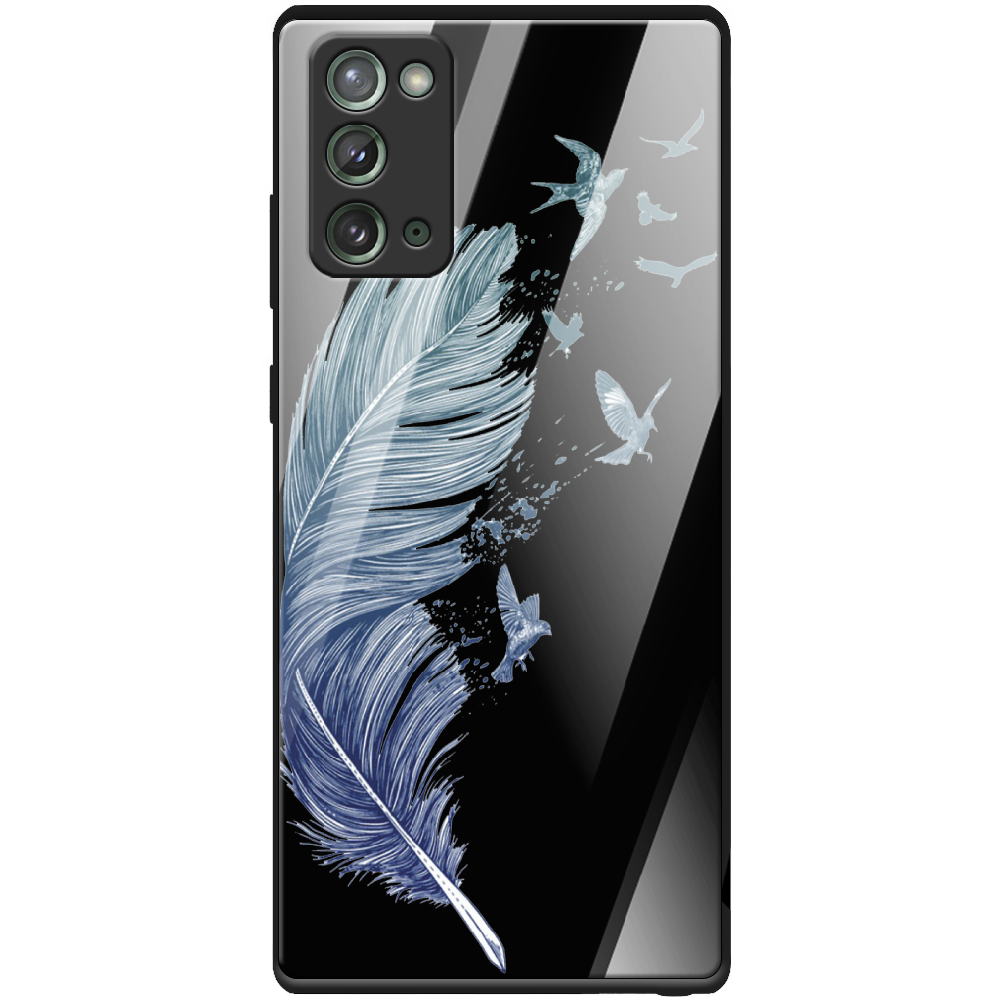 Чехол Boxface Samsung N980 Galaxy Note 20 Feather Черный силикон со стеклом (40568-cc38-41112)
