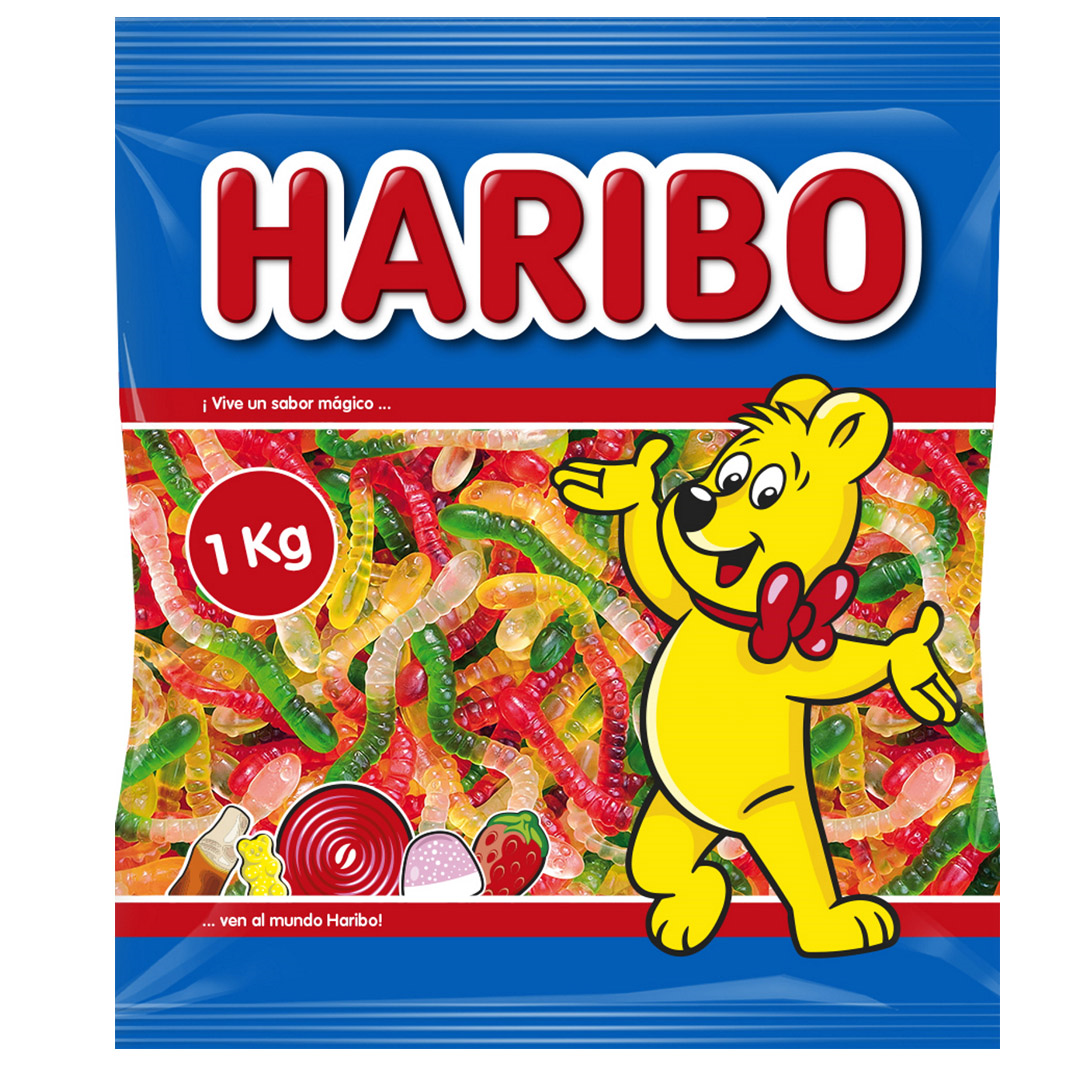 Жувальні цукерки Haribo Черв'ячки 1000 г (HARG1000)