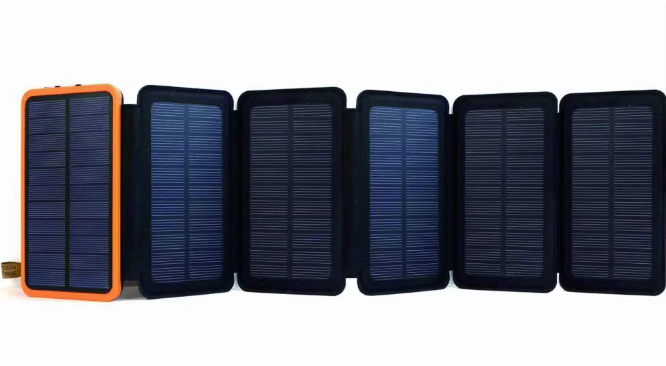 Зарядное устройство солнечное с 6 панелями/павербанк 20000 мА·ч/фонарик (1839299901)