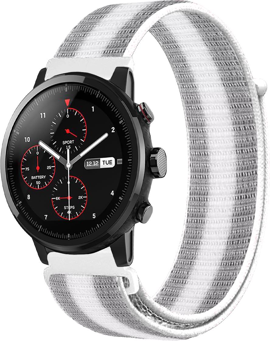Ремінець нейлоновий Sport Loop для Amazfit Stratos Silver/White (16394-58) Ремінець нейлоновий Sport Loop для Amazfit Stratos Silver/White (16394-58)