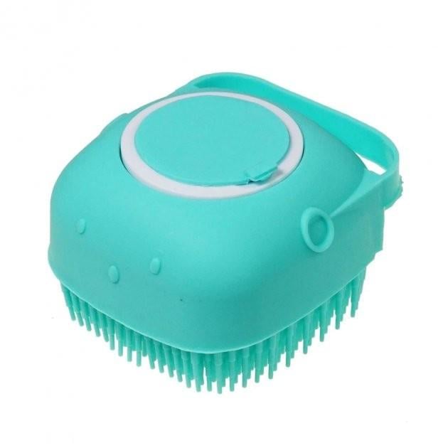 Щітка для тіла масажна Silicone Massage Bath Brush силіконова з дозатором для мила (AR003892)