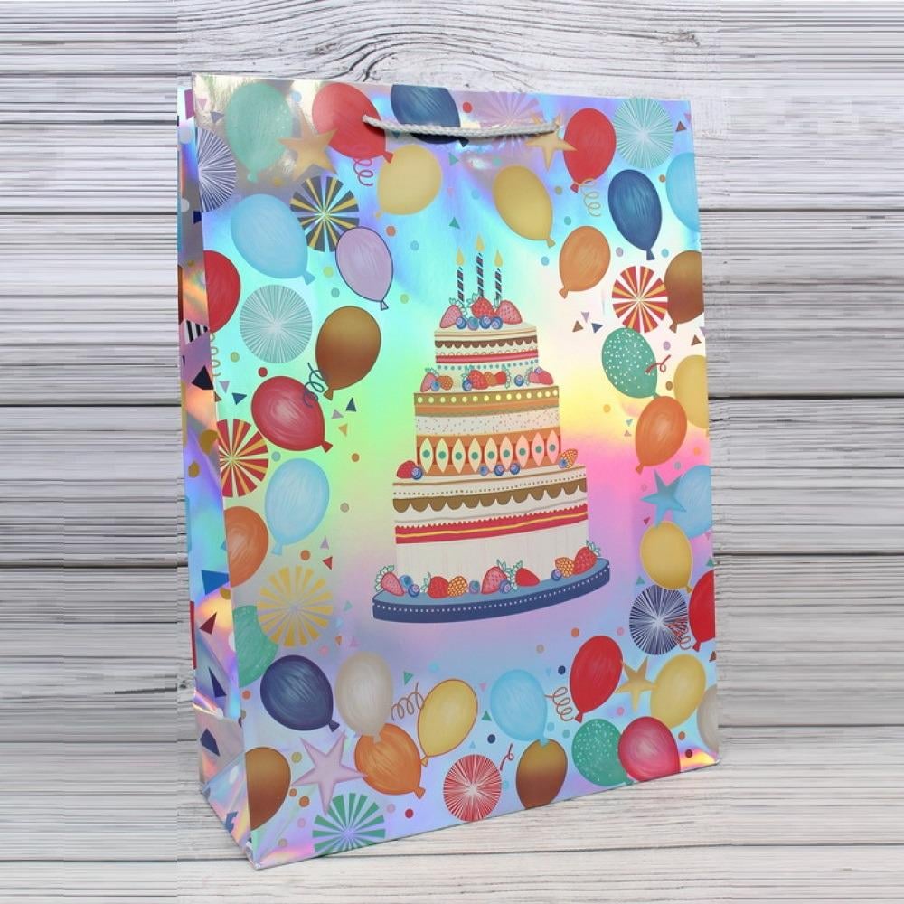 Пакет подарочный бумажный S Happy Birthday 18х23х8 см (R95525-S)