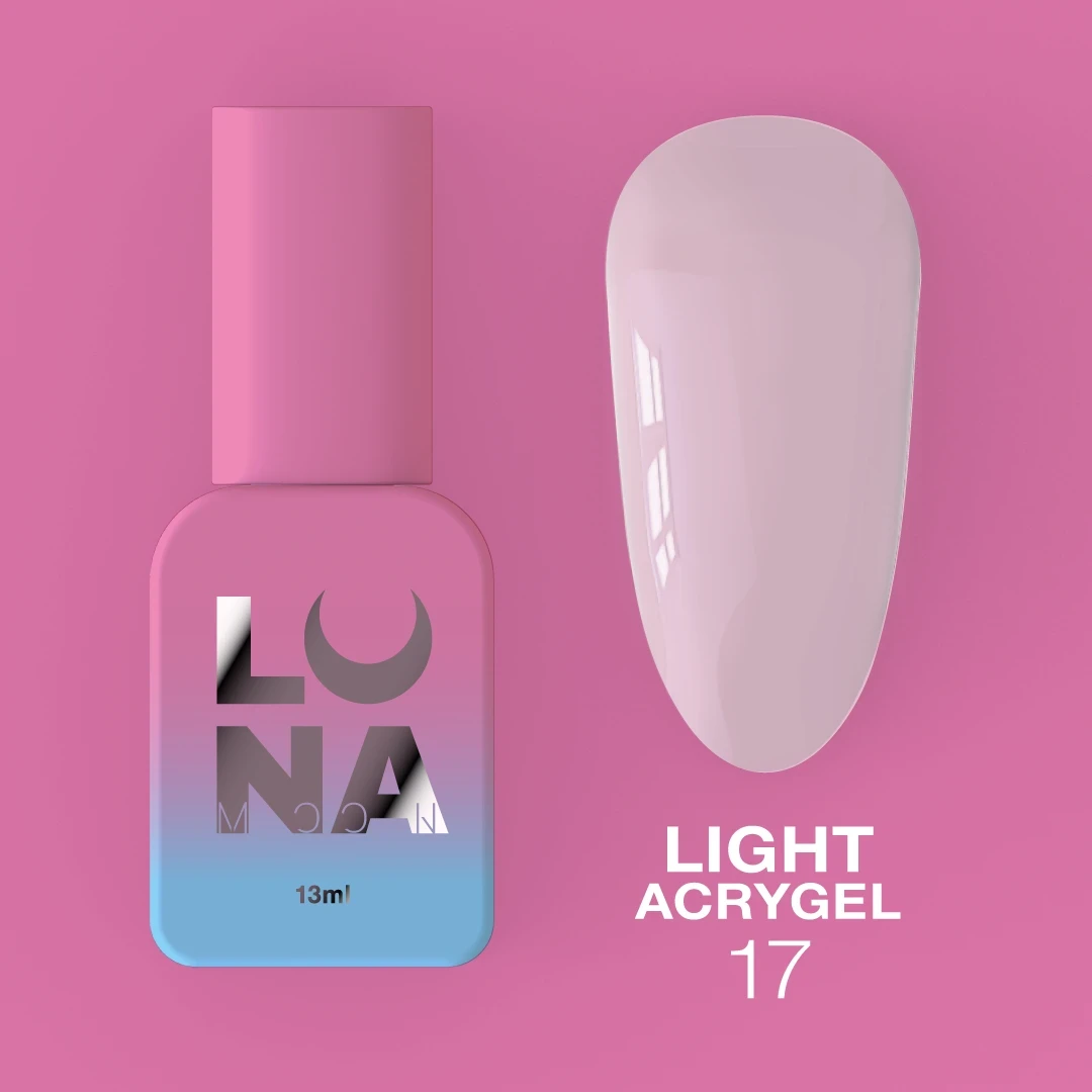 Гель Luna Moon Light Acrygel №17 13 мл Світло-нюдовий