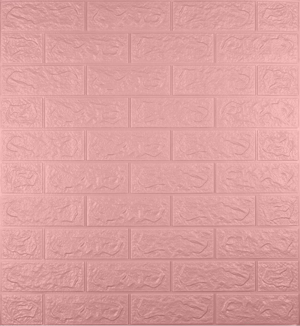 3D-панель декоративная самоклеящаяся под кирпич 700x770x5 мм Розовый (OS-BG04-5) 3D-панель декоративная самоклеящаяся под кирпич 700x770x5 мм Розовый (OS-BG04-5)