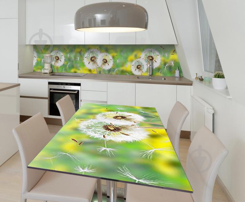 Наклейка виниловая на стол Zatarga  "Облетающие Одуванчики" 600х1200 мм (Z181391st)