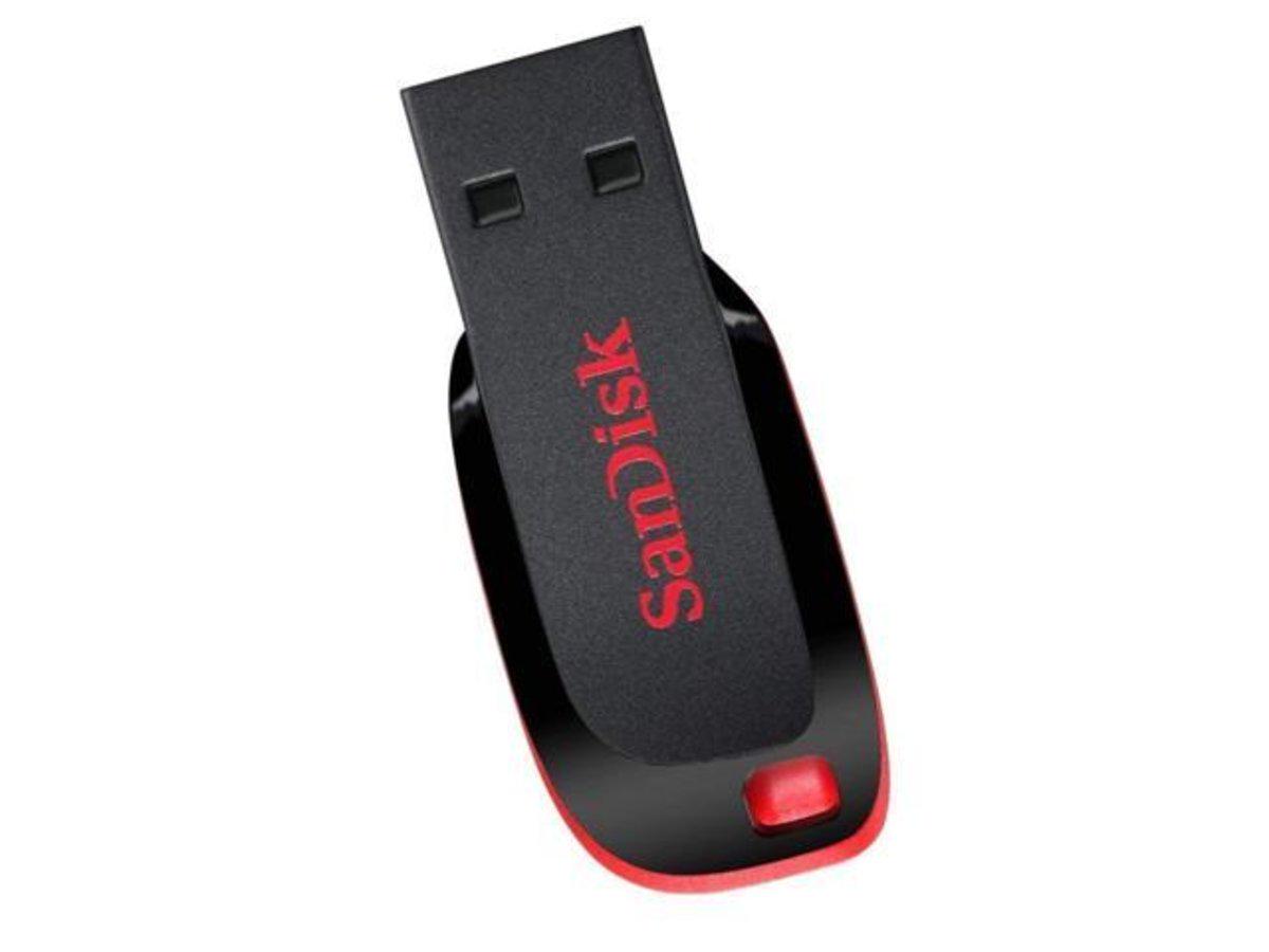 Флеш пам'ять Flash Sandisk Usb 2.0 Cruzer Blade 32 Gb Black/Red - фото 1