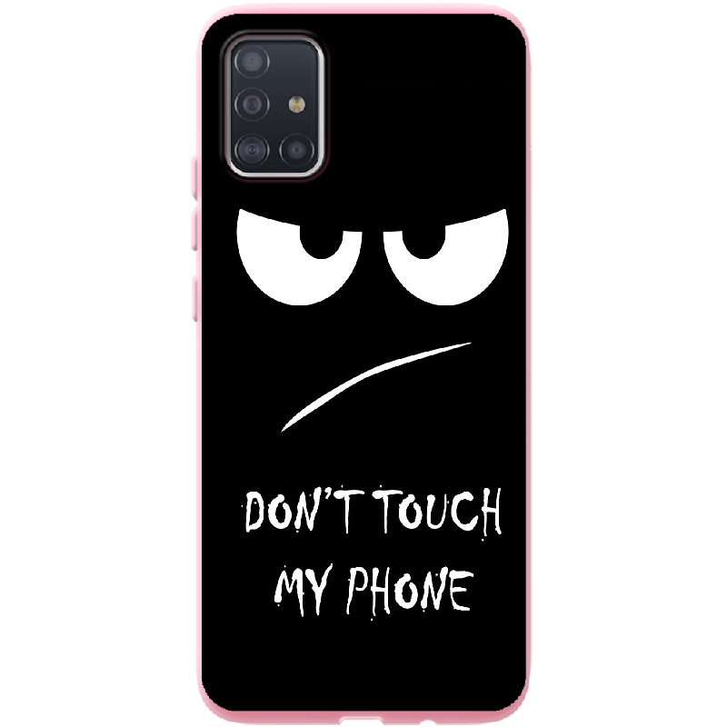 Чохол Boxface Samsung A515 Galaxy A51 Don't Touch my Phone Рожевий силікон (38808-up535-41817)