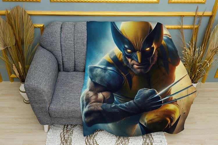 Плед Wolverine Character Marvel плюш двухслойный 150х210 см (113429-3) Плед Wolverine Character Marvel плюш двухслойный 150х210 см (113429-3)