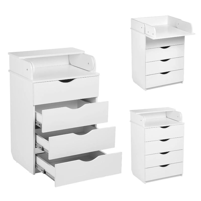 Комод для новорожденных с выдвижными ящиками 60х45х90 см Белый (DSK-601) - фото 2 Комод для новорожденных с выдвижными ящиками 60х45х90 см Белый (DSK-601) - фото 2