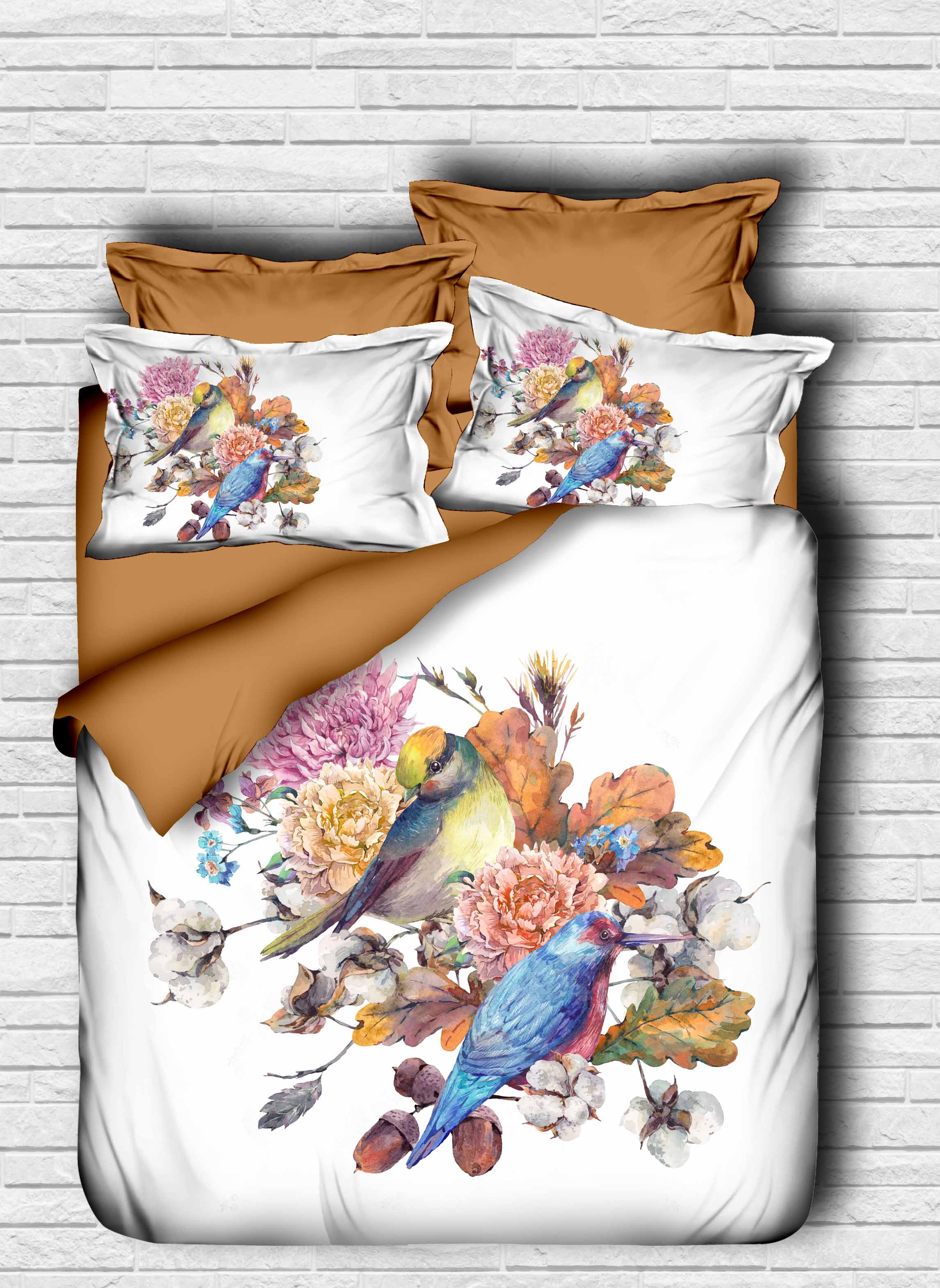 Комплект постельного белья LIGHTHOUSE ranforce+3D Birds 200х220/4х50х70