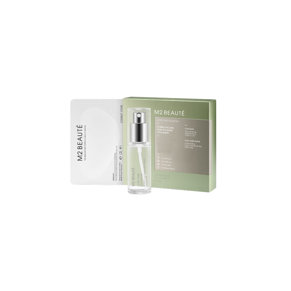 Патчі з природним колагеном M2Beaute Hybrid Second Skin Eye Mask Collagen 30 мл