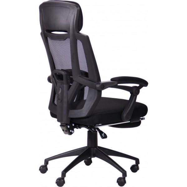 Кресло геймерское AMF Holding Art 1190+100х650х630 Черный - фото 3