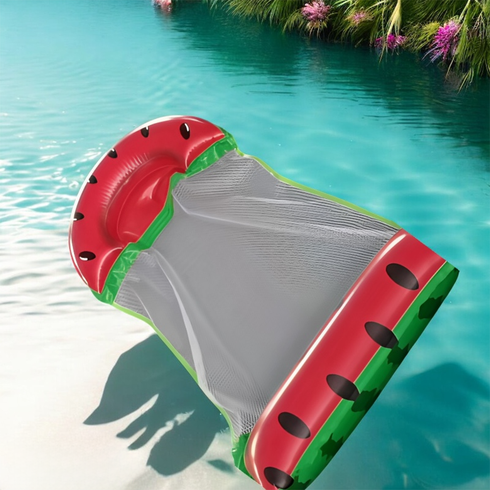 Матрац для плавання надувний з сіткою та підголовником 137x70 см - фото 9