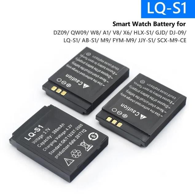 Акумулятор для смарт годинника LQ-S1 GT08/DZ09/QW09/W8/A1/V8/X6 380 mAh - фото 3