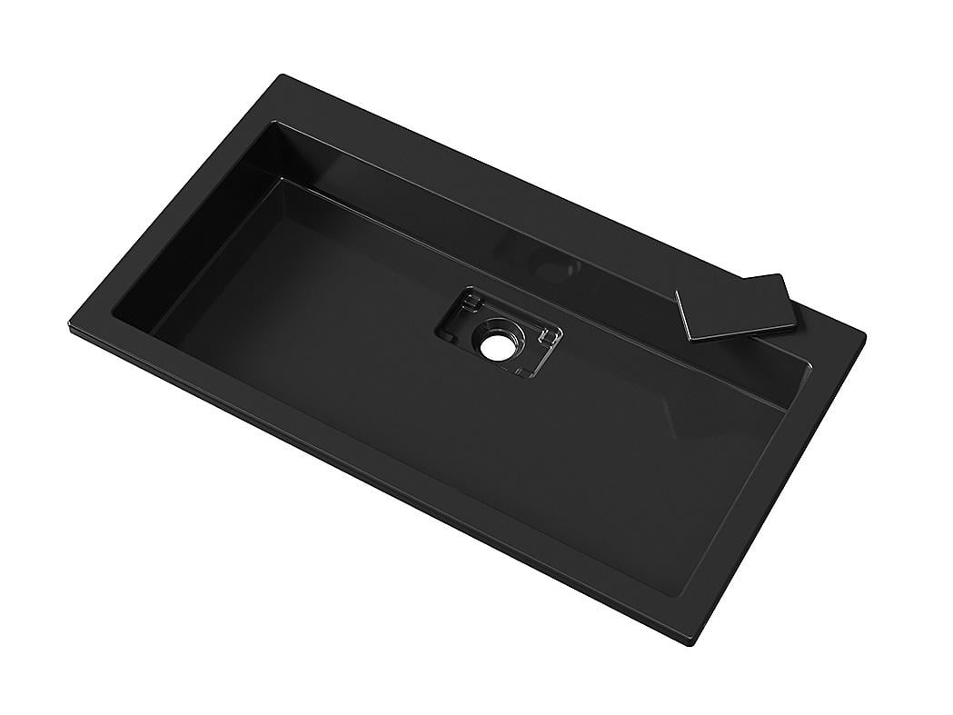 Умивальник накладний Status Aria Low 80 Black (726) - фото 10