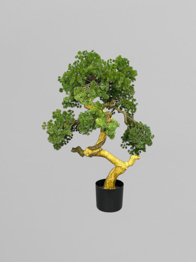 Искусственный гольчатый бонсай 90 см Зеленый (Б014) - фото 2 Искусственный гольчатый бонсай 90 см Зеленый (Б014) - фото 2