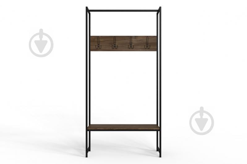 Вешалка напольная Ferrum-decor Трелис 12 180x90x38 см Дуб / Черный (XK00273)
