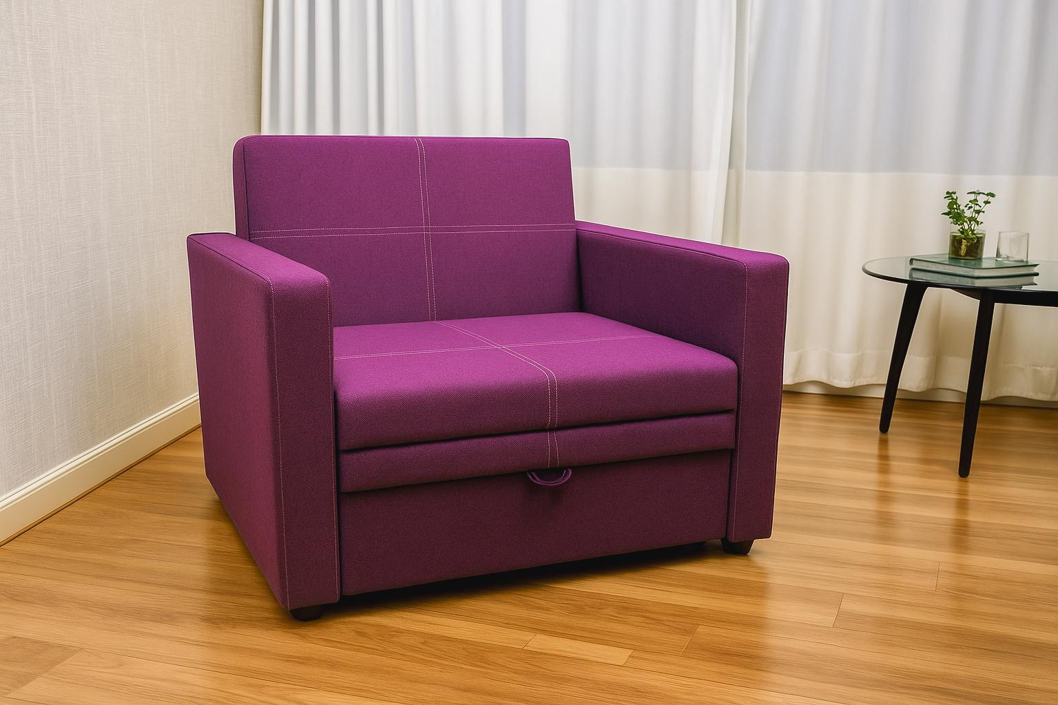 Диван-крісло м'який розкладний Tobi Sho Максіан рогожка Bahama 1140х850х830 мм 23/Ягідний - фото 2