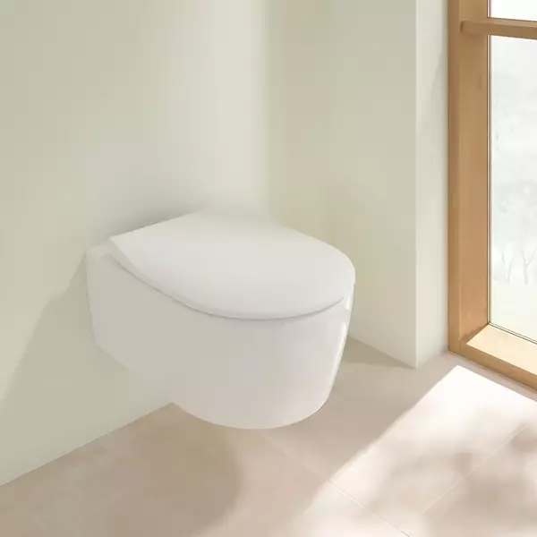 Унитаз подвесной Villeroy&Boch Avento 5656RS01 с сиденьем Soft Close (35472424)