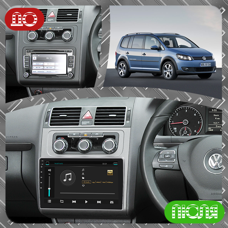 Автомагнитола штатная Lesko Wi-Fi для Volkswagen Touran II 2010-2015 2/32Gb 10" (1651323350) - фото 3