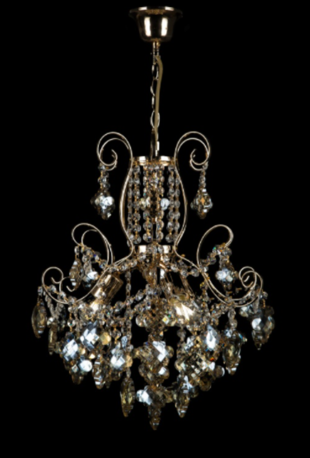 Хрустальная люстра L0690/3 Белый/Золото/Бежевый (AN000262) Хрустальная люстра L0690/3 Белый/Золото/Бежевый (AN000262)