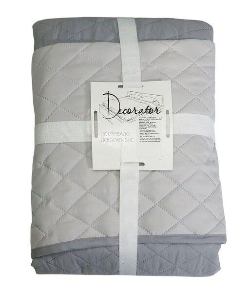 Покривало двостороннє Decorator Ромб 150x215 см Сірий (2020723) - фото 3