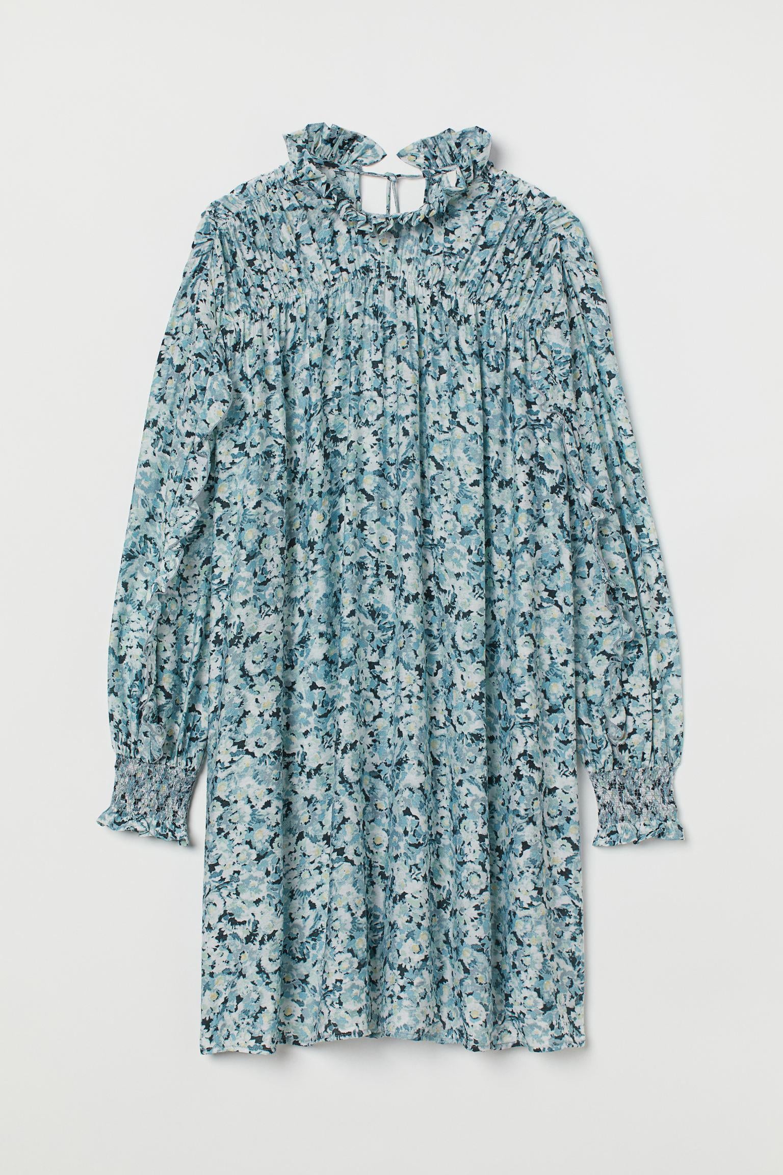 Сукня H&M L Синьо-білий принт (A3091018216)