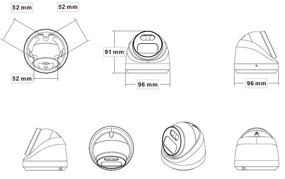 Видеокамера SEVEN IP 5 Мп уличная/внутренняя 2,8 мм White (IP-7215PAPRO) - фото 7