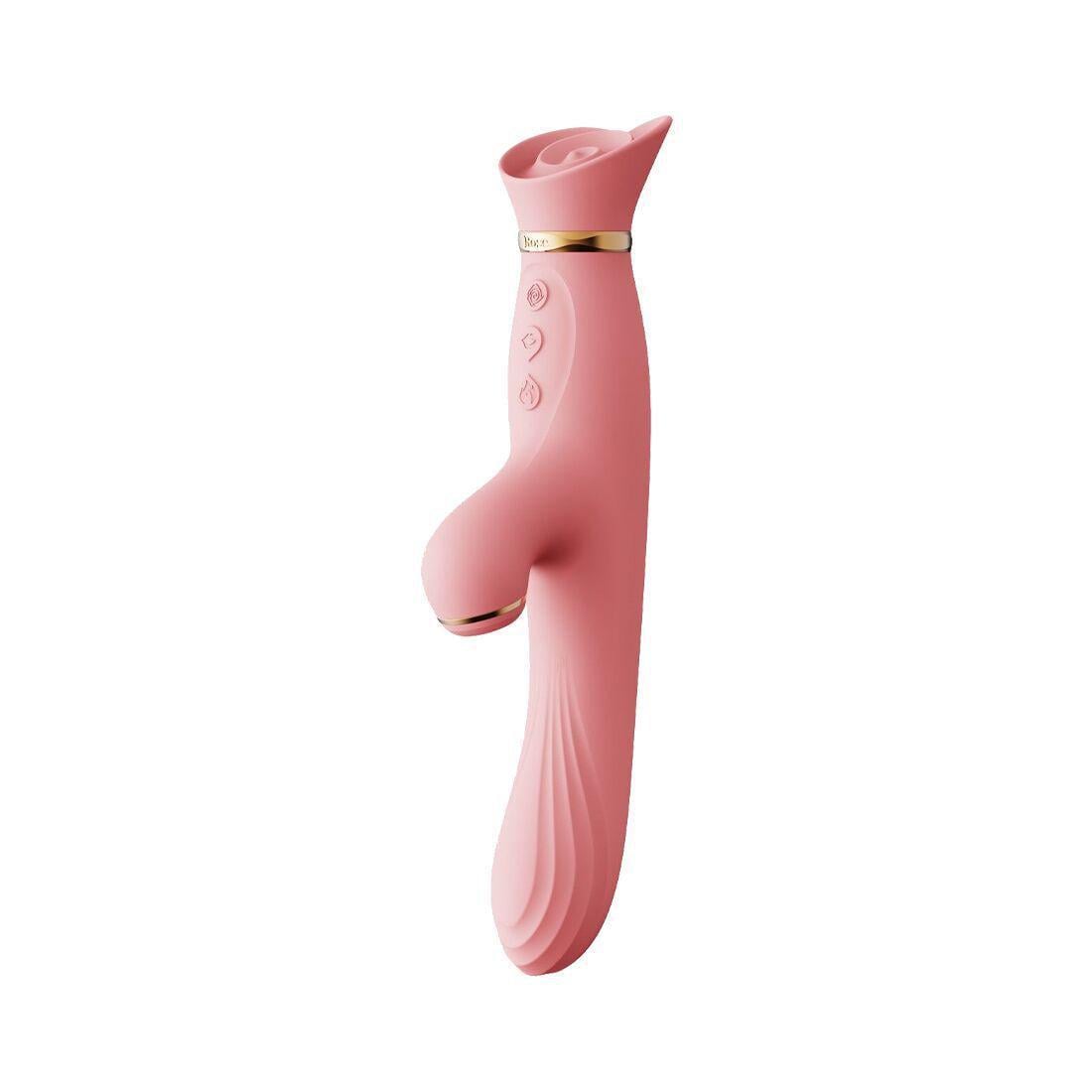 Вибратор с подогревом и вакуумной стимуляцией клитора Zalo ROSE Vibrator StrawBerry Pink (SO6680) Вибратор с подогревом и вакуумной стимуляцией клитора Zalo ROSE Vibrator StrawBerry Pink (SO6680)