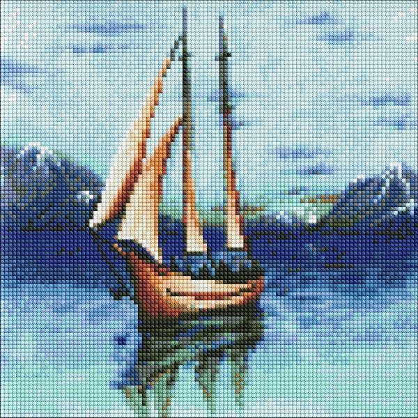 Алмазна мозаїка Романтика моря art_shprota 30х30 см (AMO7553)