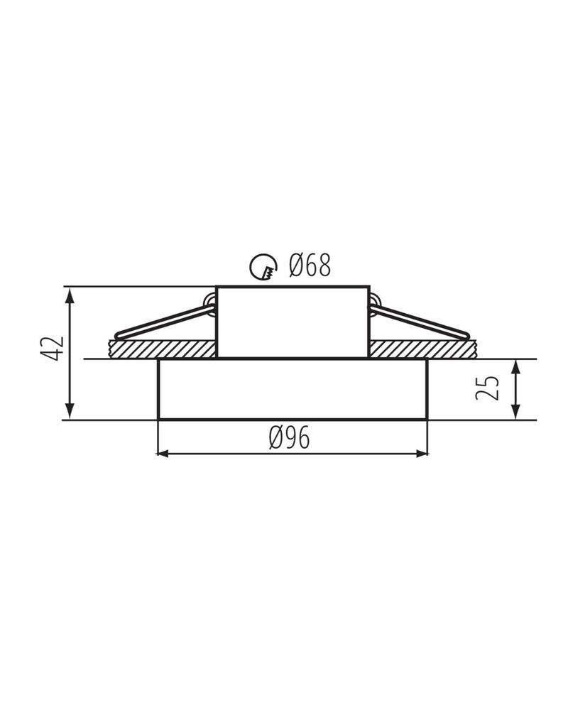 Світильник точковий Kanlux Eliceo GX5.3/GU10 1x10W IP20 (35281) - фото 2