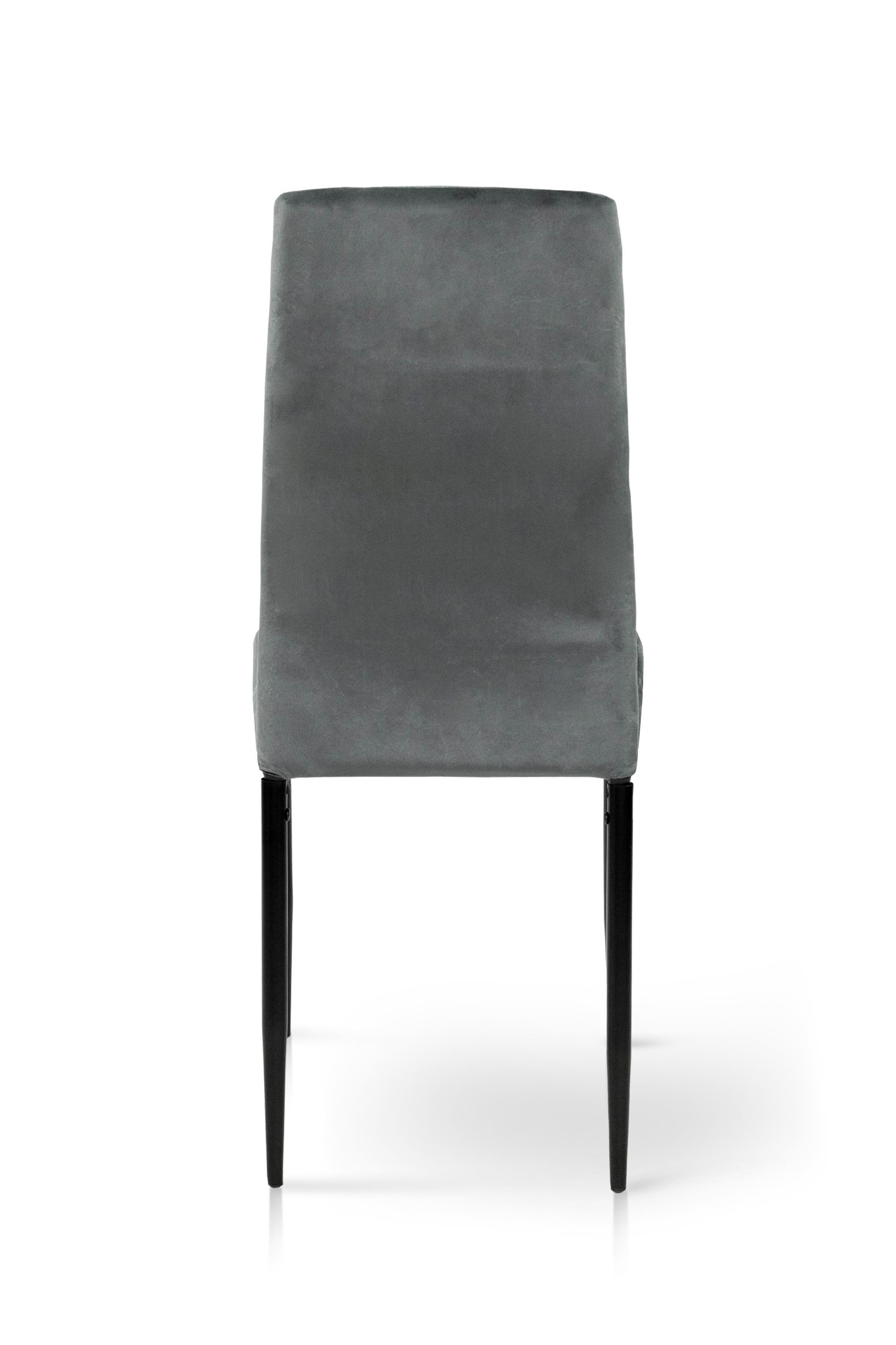Стілець для кухні та вітальні ГРЕЙС Айс 410х980х510 мм Чорний/Сірий (GAА0056133) - фото 4