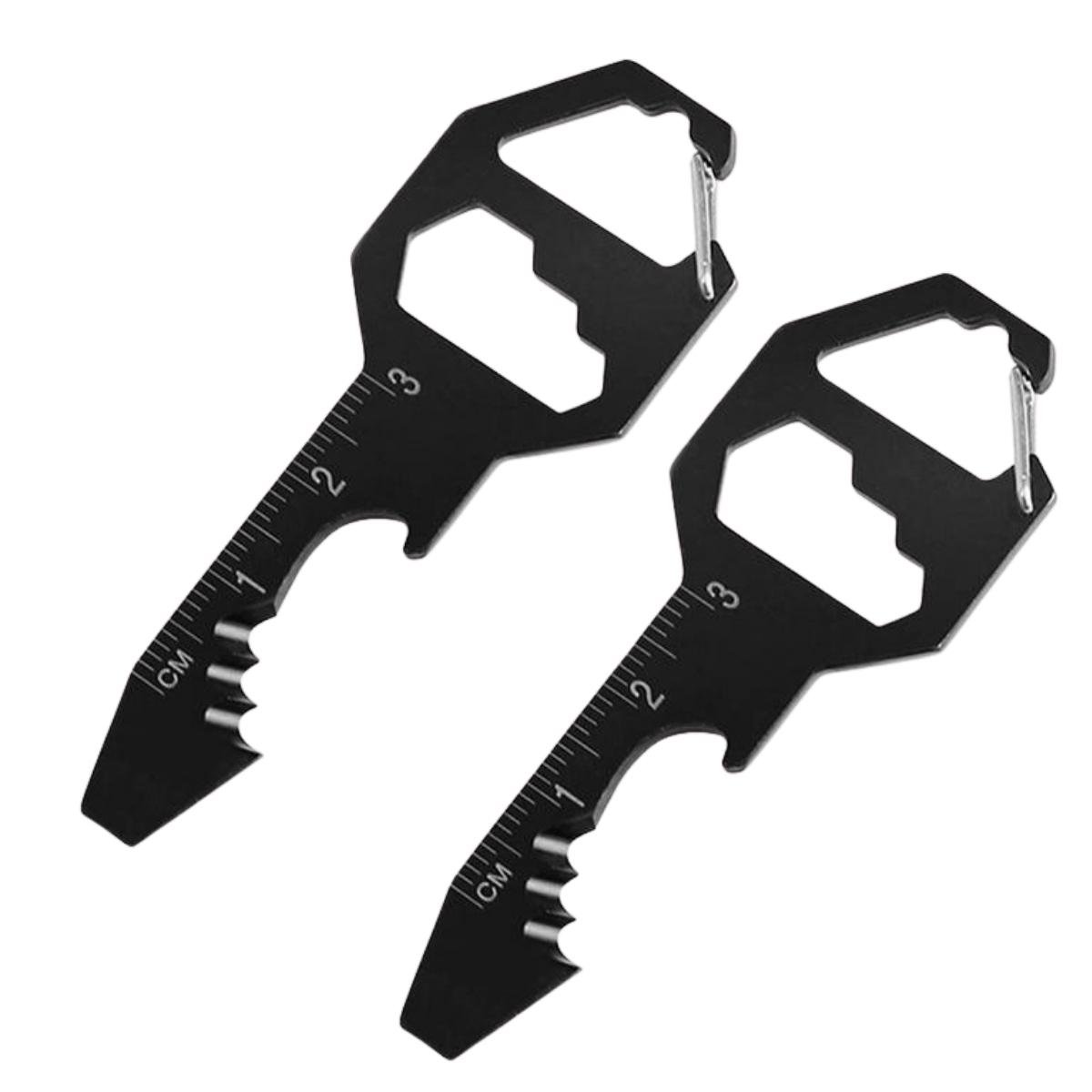 Мультитул-брелок KeyWim 6в1 2 шт. Черный (2634)